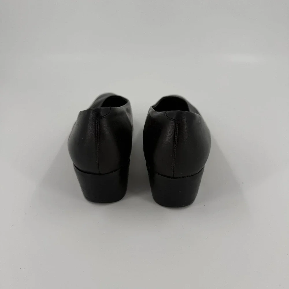 Ipanema Womens 8.5M Black Leather Low Heel Pumps Classic Comfort Dress Shoes